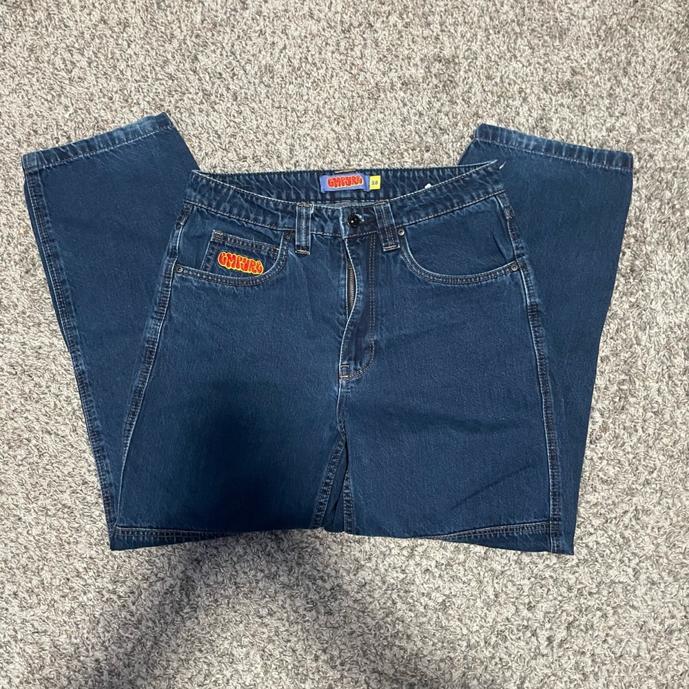 Empyre Men's Dark Navy Relaxed Denim Jeans